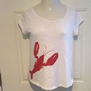 Scoop Neck Novelty Lobster Tee